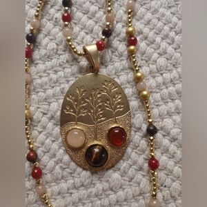 Very Long Gold Tree Necklace FREE WITH PURCHASE